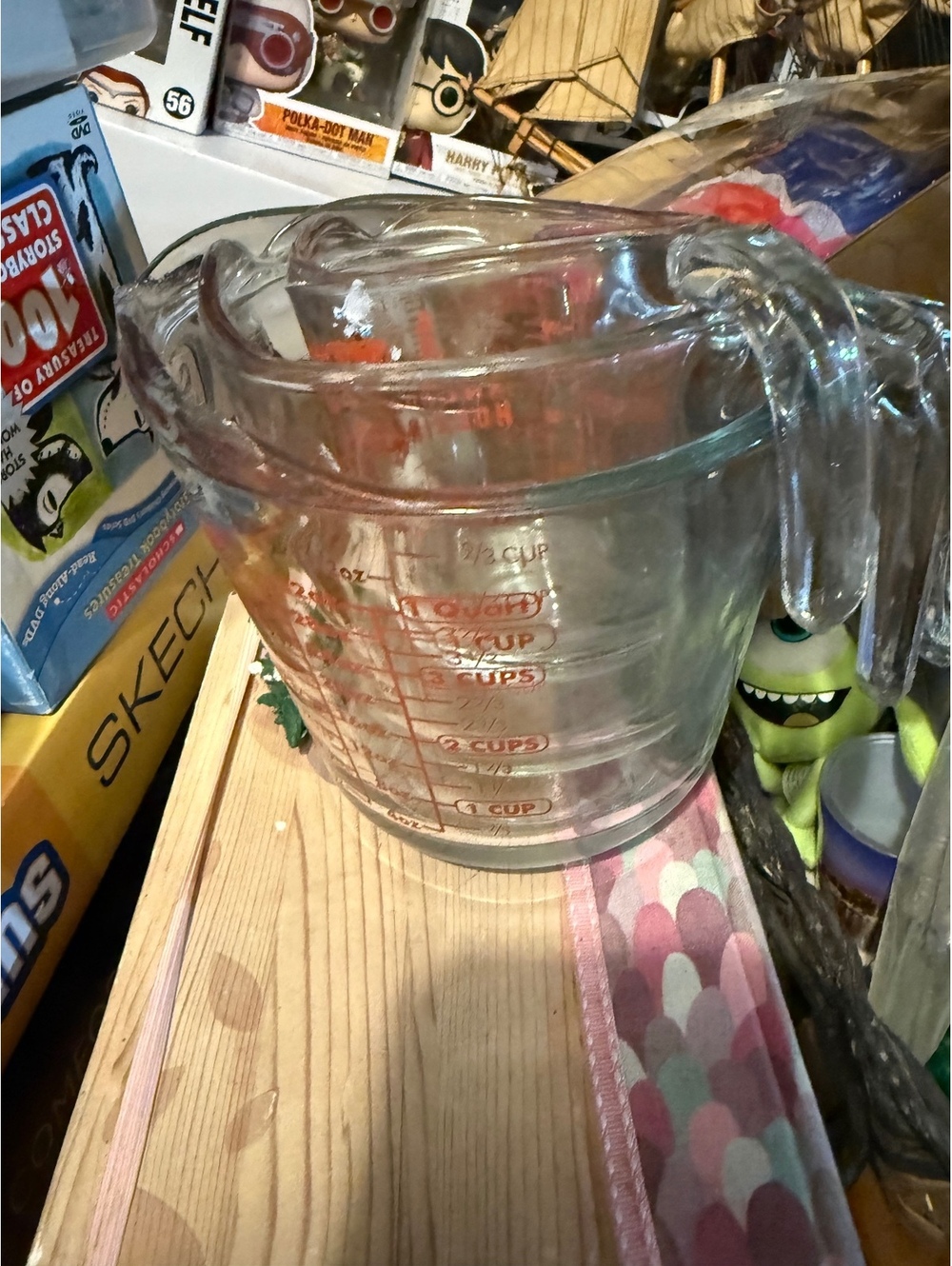 3 set Pyrex Glass measuring with Red Measurement Marking